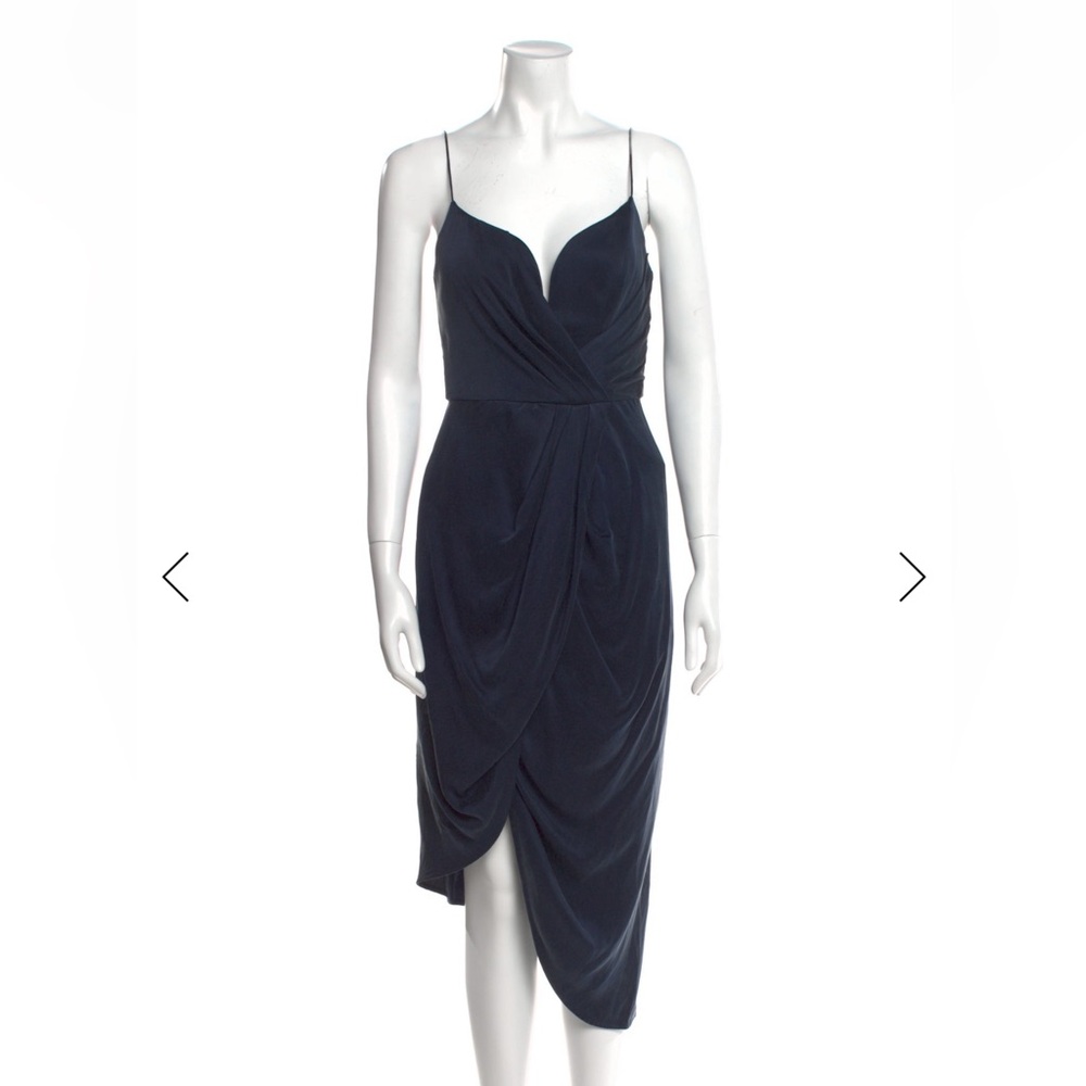 Zimmermann Midnight Blue Asymmetrical Dress